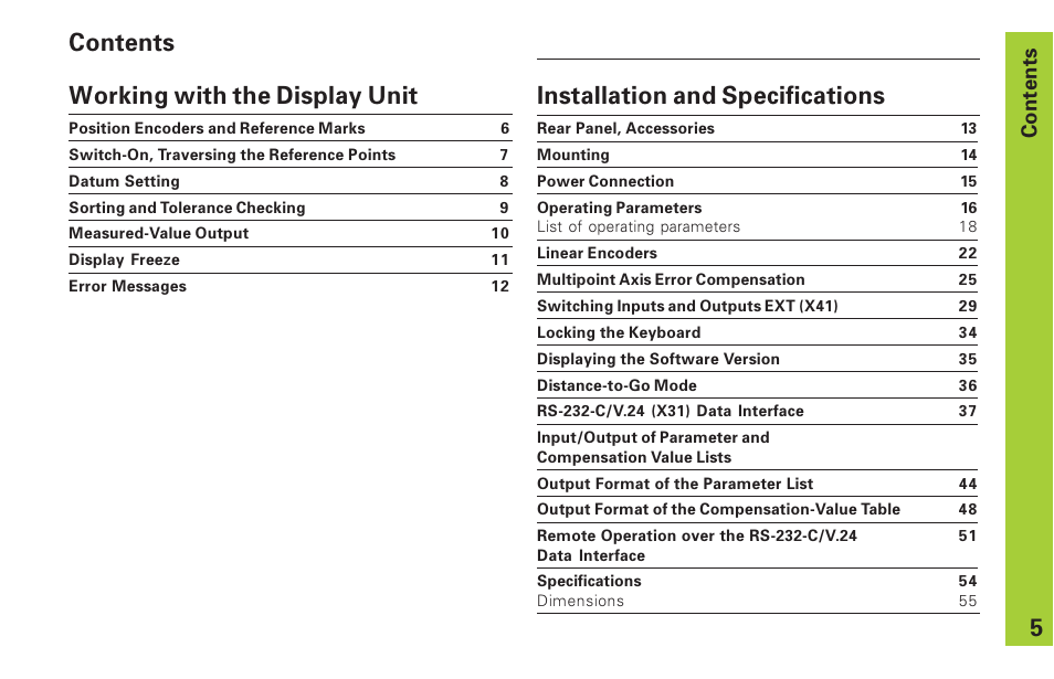 HEIDENHAIN ND 231 B v.2 User Manual | Page 5 / 56