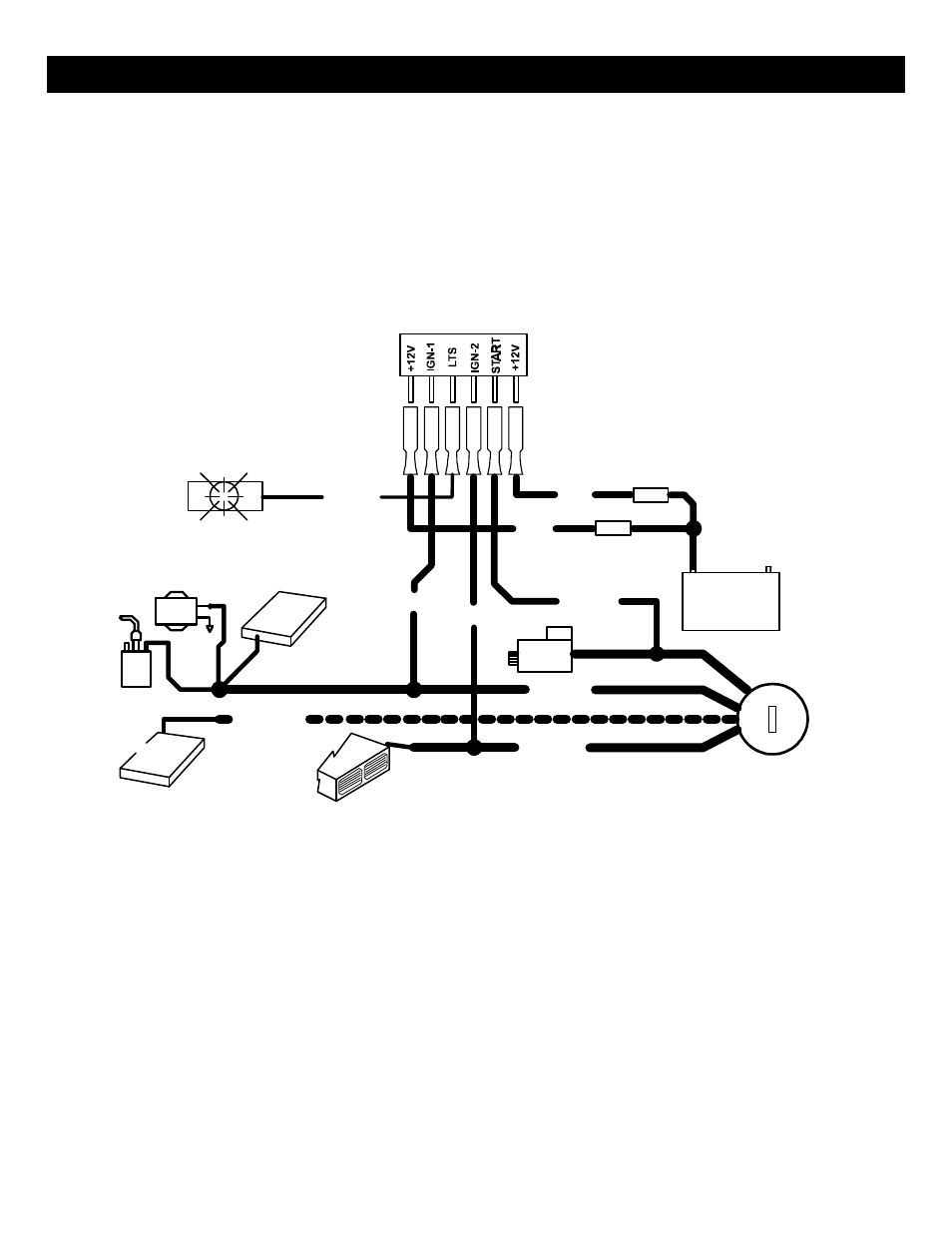 Ignition switch wiring, Ign 1, Ign 2 | 6 pin high-current spade connectors | Crimestopper Security Products RS701 III User Manual | Page 8 / 14