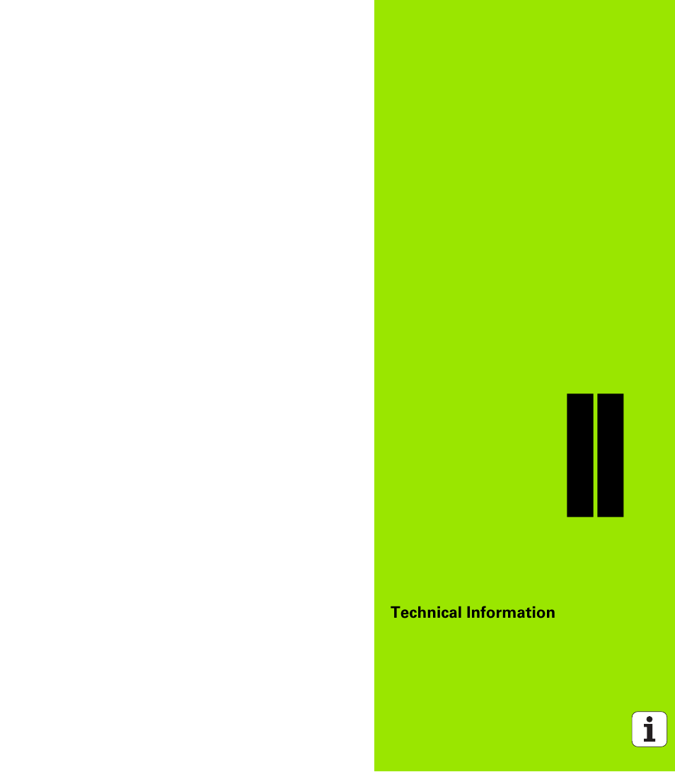 Technical information, Ii technical information | HEIDENHAIN ND 522 User Manual | Page 69 / 93