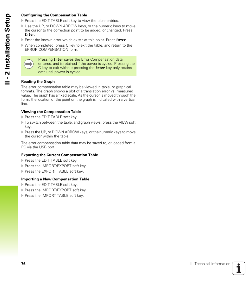Ii - 2 installation set u p | HEIDENHAIN ND 522 User Manual | Page 76 / 93
