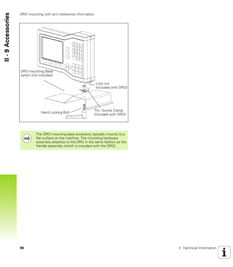 Ii - 9 a ccessor ies | HEIDENHAIN ND 522 User Manual | Page 90 / 93