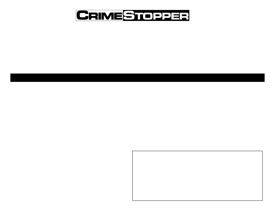 Crimestopper Security Products CS-2012TW1 User Manual | 30 pages