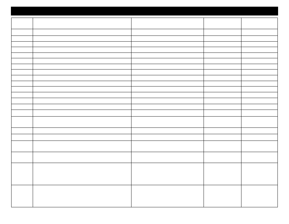 Programmable options table (* = default) | Crimestopper Security Products CS-2012TW1 User Manual | Page 18 / 30