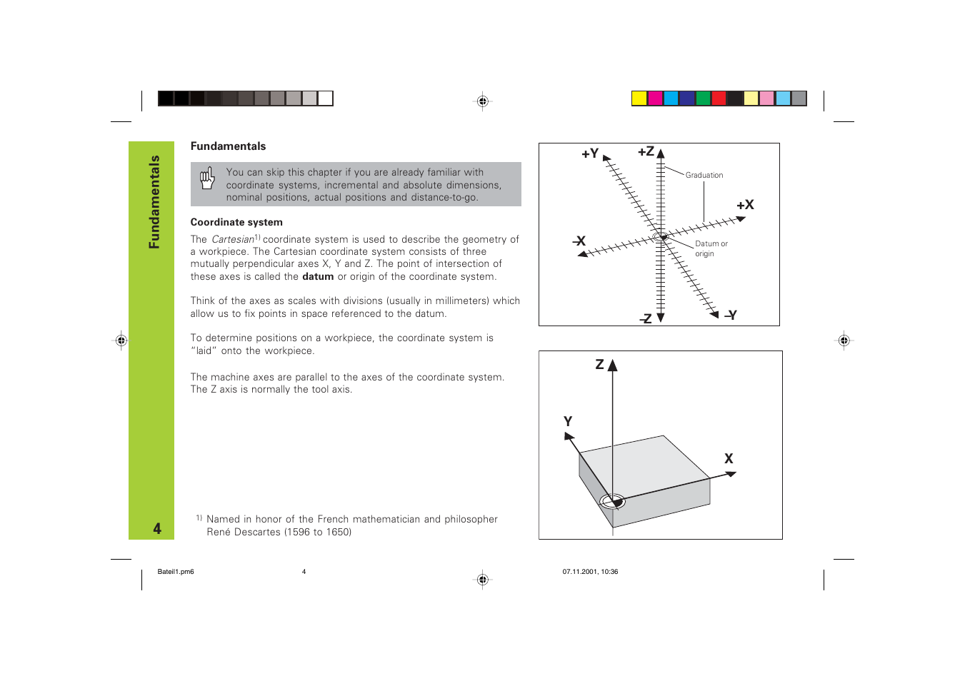 Fundamentals | HEIDENHAIN ND 720 v.3 User Manual | Page 4 / 72