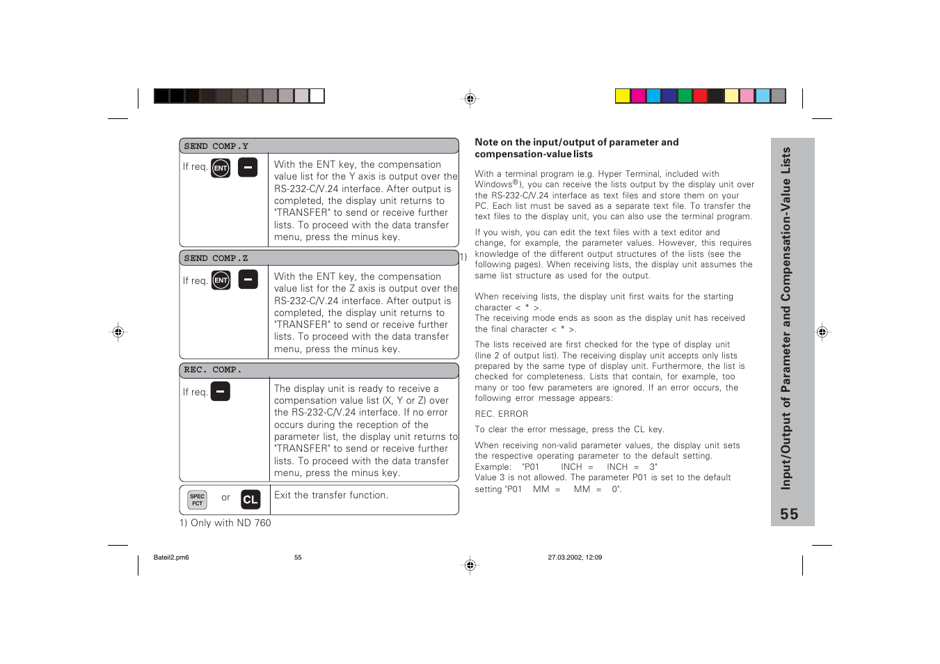 HEIDENHAIN ND 720 v.3 User Manual | Page 55 / 72