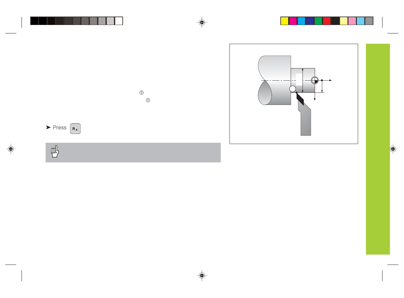 Selecting radius or diameter display | HEIDENHAIN ND 730 v.3 User Manual | Page 11 / 41