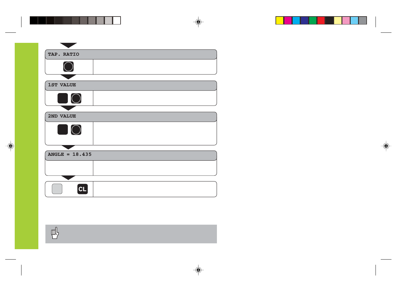 Taper calculator 3 1 | HEIDENHAIN ND 730 v.3 User Manual | Page 20 / 41