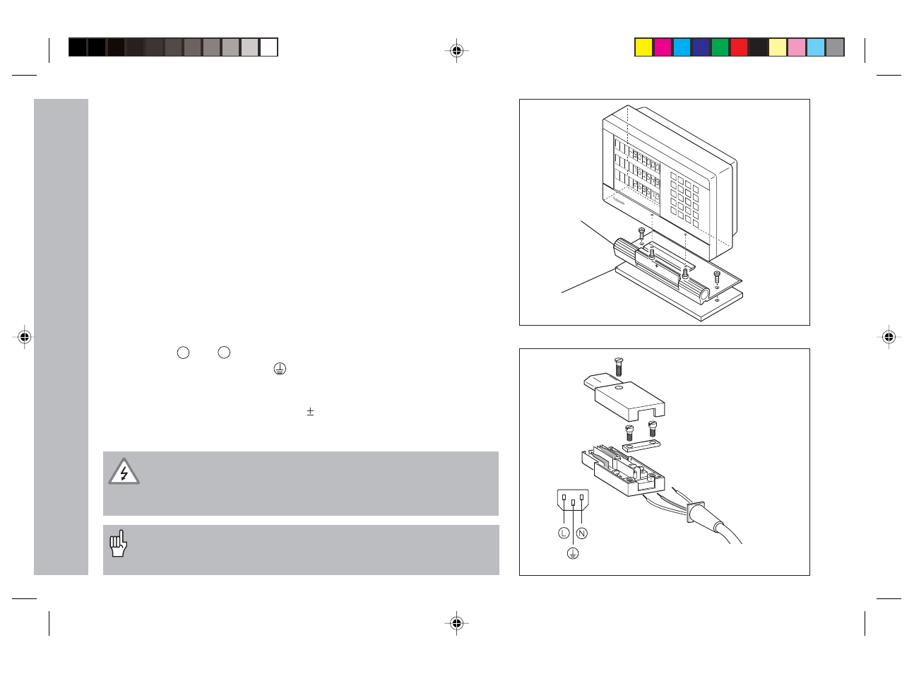 Vrz0702, Power connection/mounting | HEIDENHAIN ND 730 v.3 User Manual | Page 27 / 41