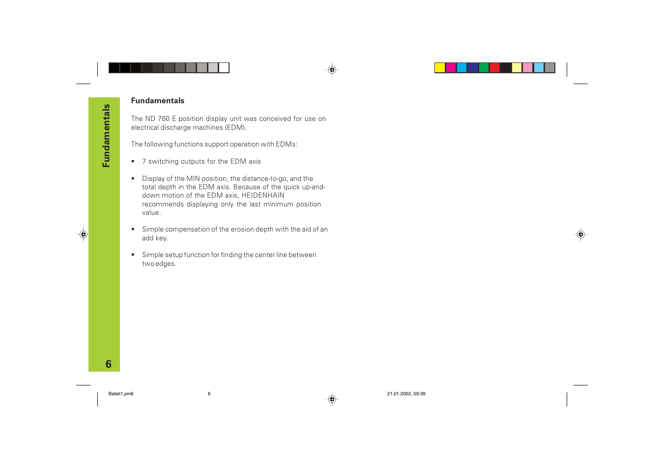 Fundamentals | HEIDENHAIN ND 760 E User Manual | Page 6 / 44