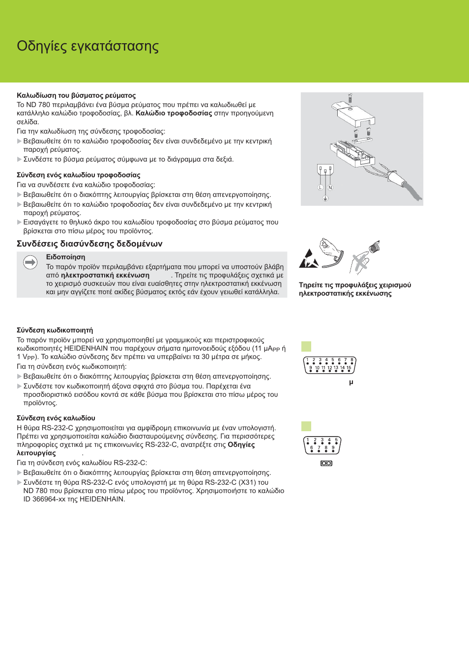 Nd 780 ȅįșȗȓiȣ iȗțįĳȑıĳįıșȣ | HEIDENHAIN ND 780 Installation User Manual | Page 96 / 132