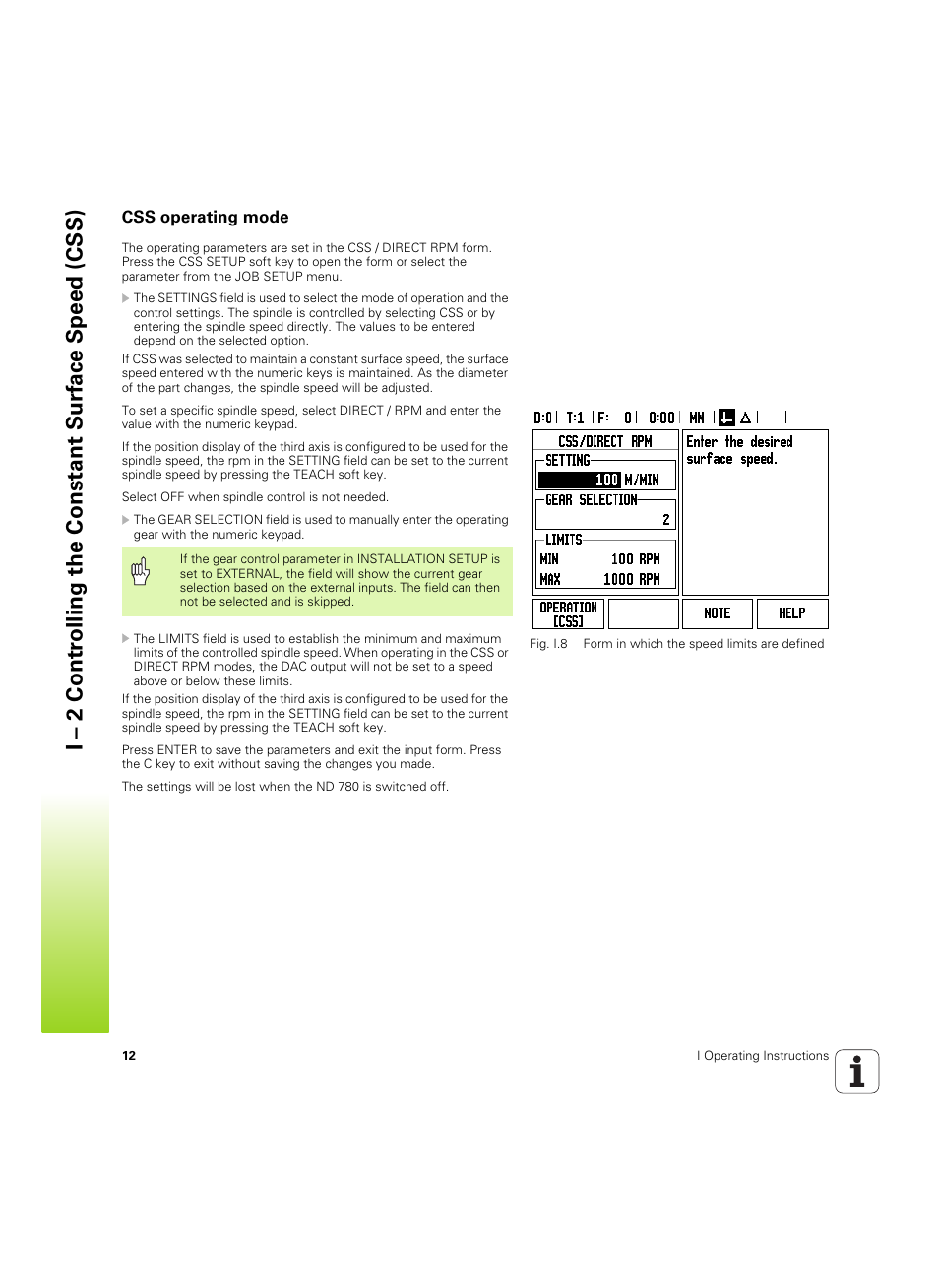 Css operating mode | HEIDENHAIN IOB 49 User Manual | Page 12 / 21