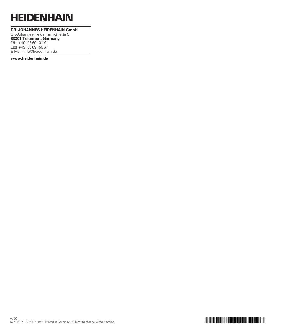 HEIDENHAIN IOB 49 User Manual | Page 21 / 21