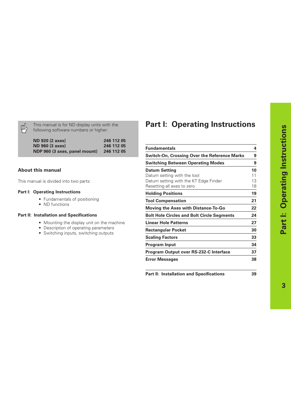 HEIDENHAIN ND 920 User Manual | Page 3 / 68