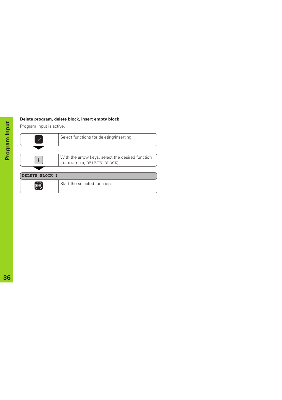 Program input | HEIDENHAIN ND 920 User Manual | Page 36 / 68