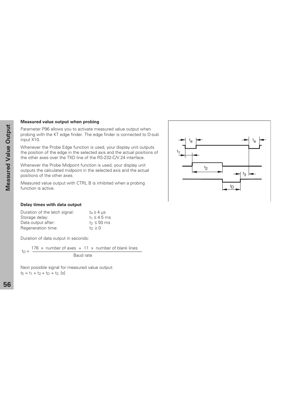 Measured value output | HEIDENHAIN ND 920 User Manual | Page 56 / 68