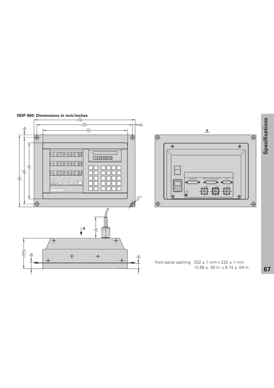 Specifications | HEIDENHAIN ND 920 User Manual | Page 67 / 68