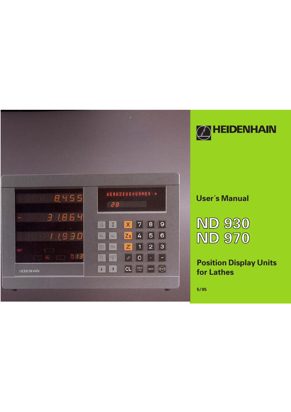 HEIDENHAIN ND 930 User Manual | 47 pages