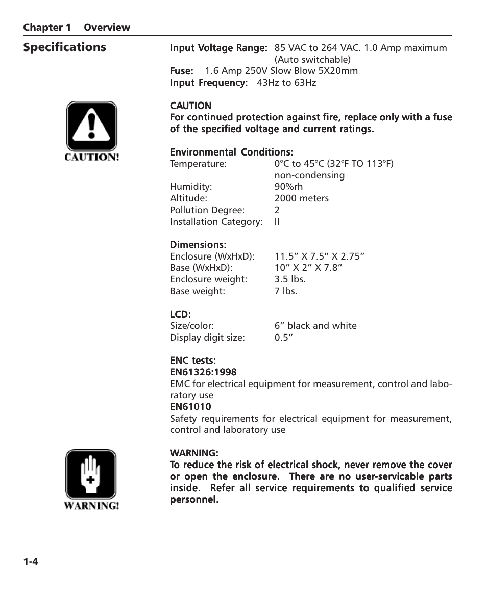 Specifications | HEIDENHAIN ND 1100 User Manual | Page 20 / 81