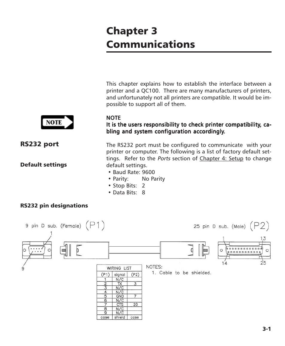 Chapter 3 communications | HEIDENHAIN ND 1100 User Manual | Page 39 / 81