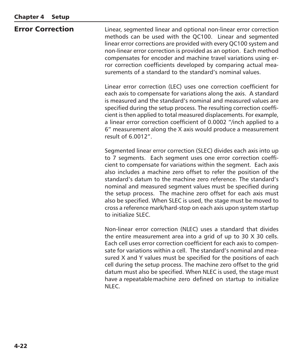 Error correction | HEIDENHAIN ND 1100 User Manual | Page 64 / 81