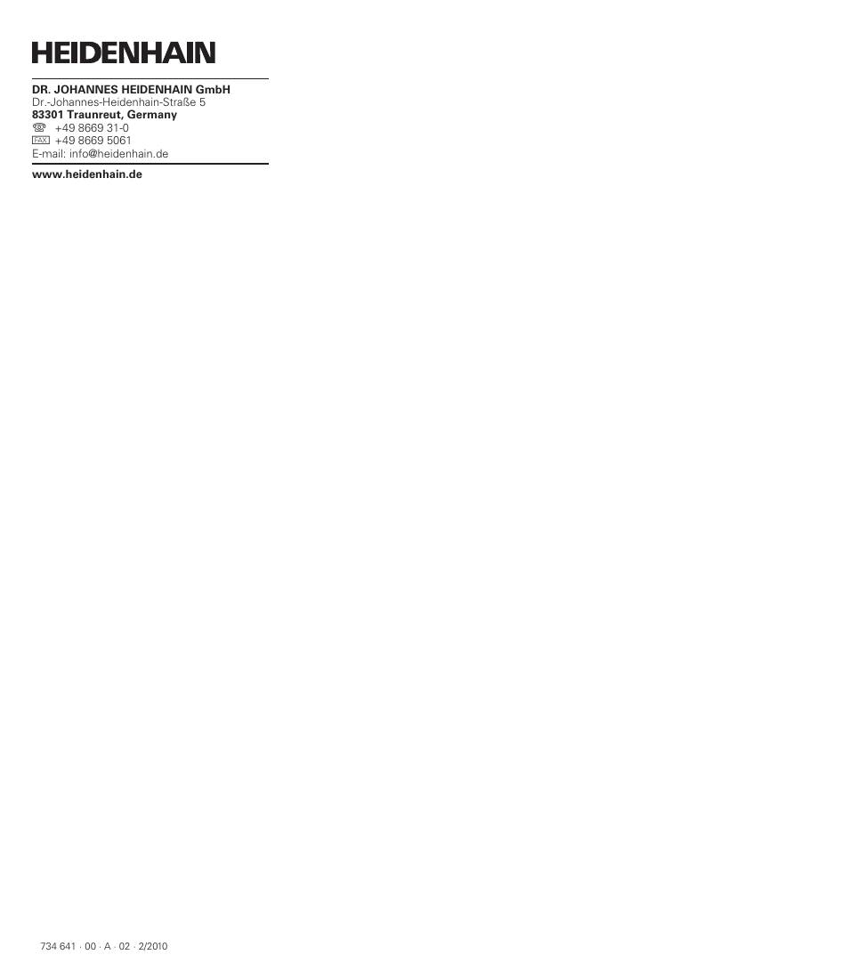 HEIDENHAIN ND 1100 User Manual | Page 81 / 81