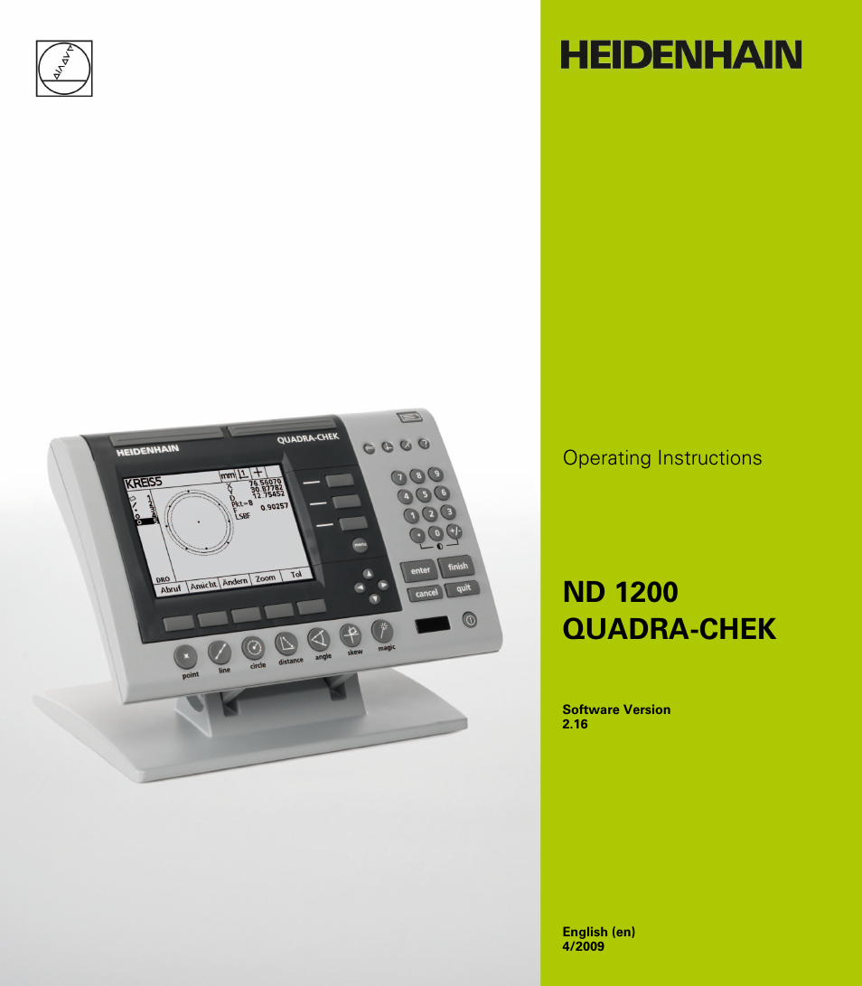 HEIDENHAIN ND 1200 User Manual | 141 pages