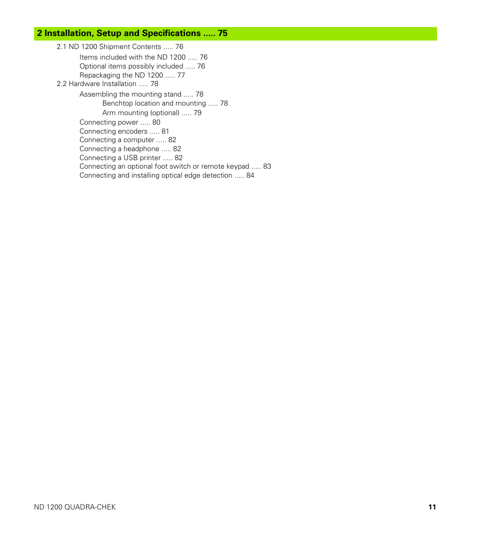 HEIDENHAIN ND 1200 User Manual | Page 11 / 141