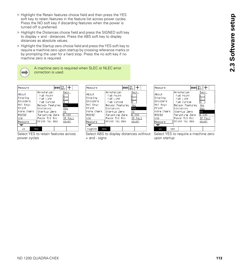 3 sof tw a re set u p | HEIDENHAIN ND 1200 User Manual | Page 113 / 141