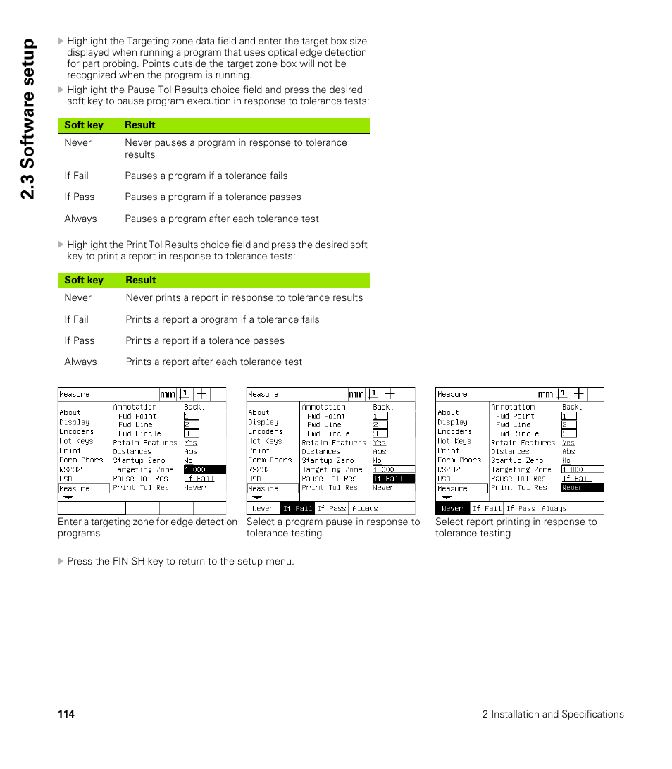 3 sof tw a re set u p | HEIDENHAIN ND 1200 User Manual | Page 114 / 141