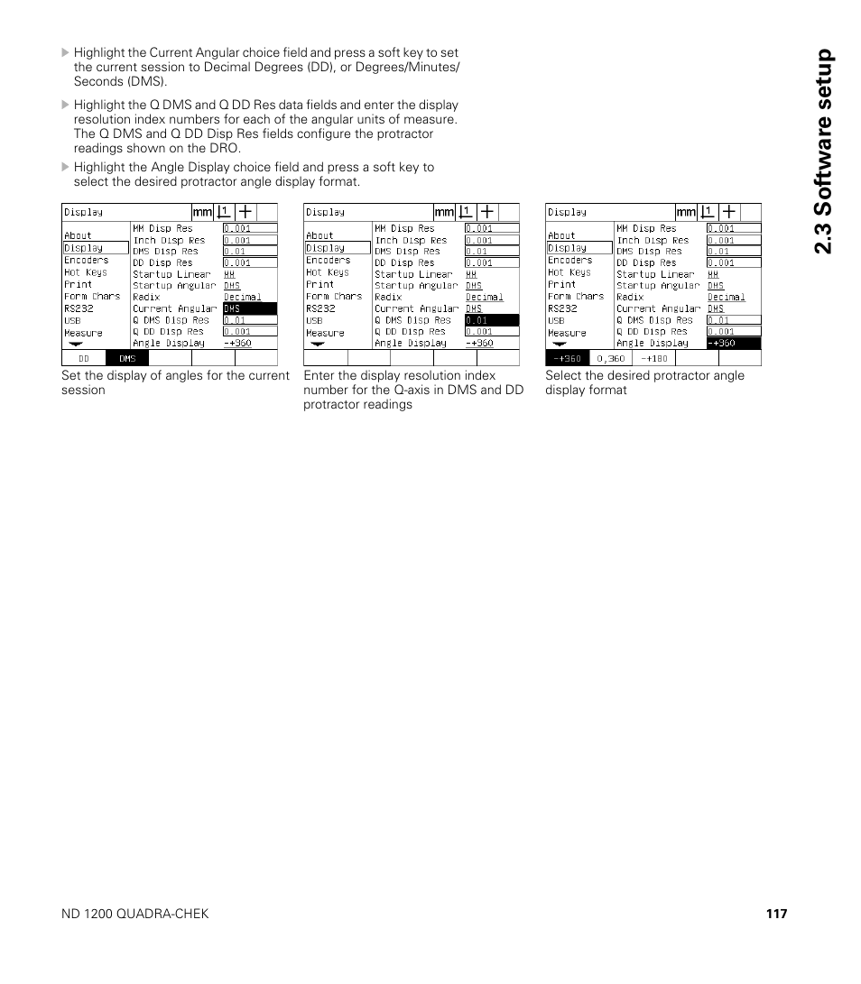 3 sof tw a re set u p | HEIDENHAIN ND 1200 User Manual | Page 117 / 141