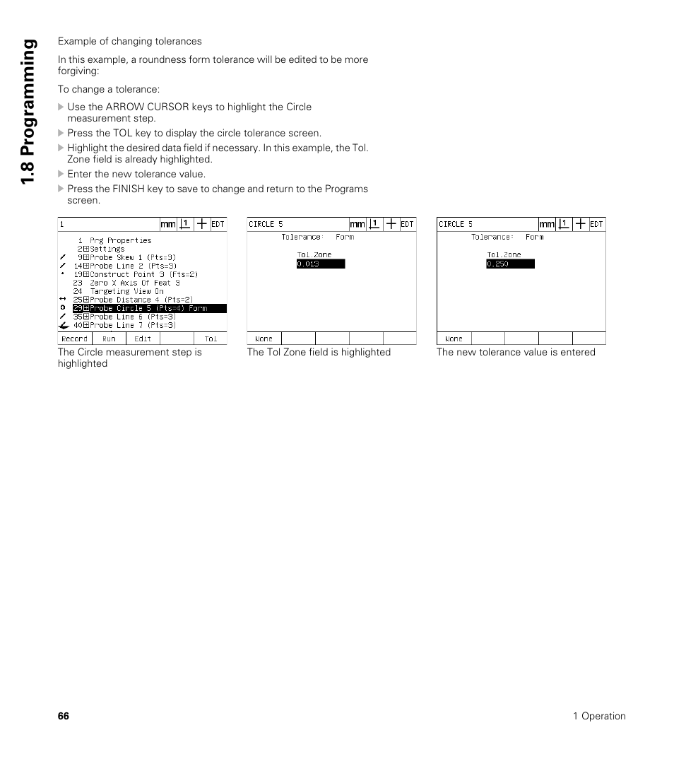 8 pr ogr amming | HEIDENHAIN ND 1200 User Manual | Page 66 / 141