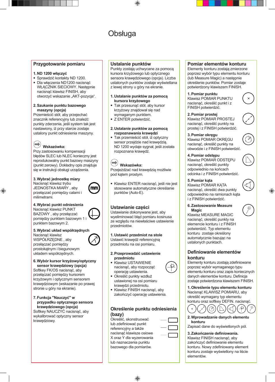 Obsługa | HEIDENHAIN ND 1200 Quick Start User Manual | Page 41 / 64