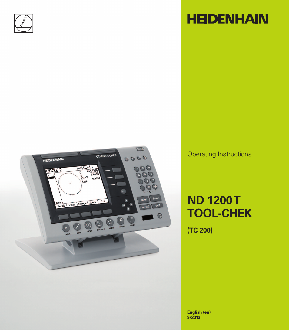 HEIDENHAIN ND 1200T User Manual | 107 pages