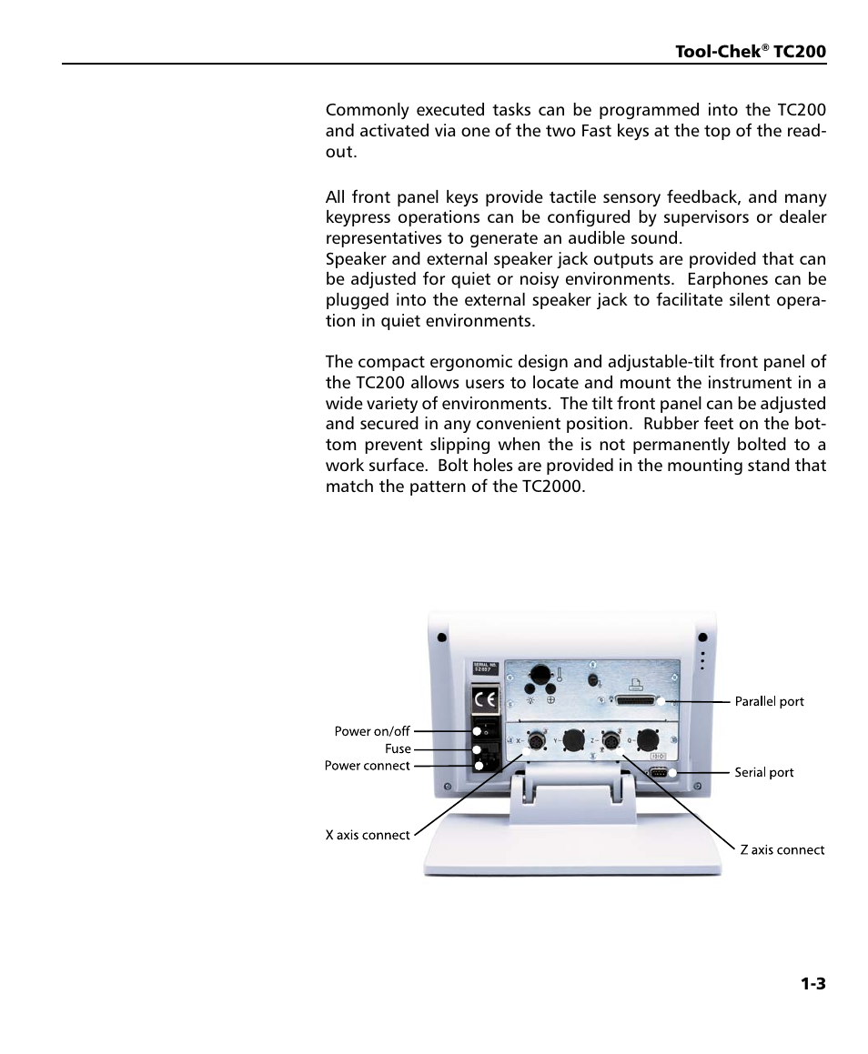 Earphones, Fast keys, Speaker | HEIDENHAIN ND 1200T User Manual | Page 23 / 107