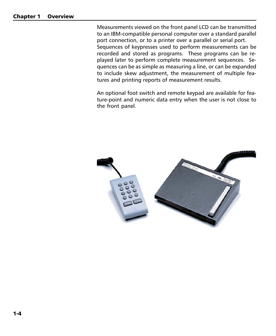 Foot switch, Parallel port, Remote keypad | Serial port | HEIDENHAIN ND 1200T User Manual | Page 24 / 107