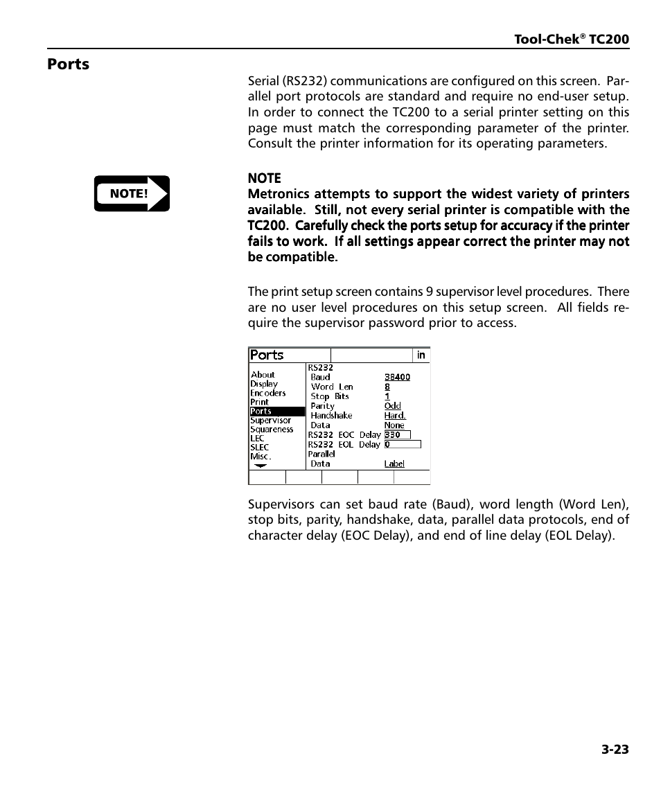 Ports 3-23, Ports | HEIDENHAIN ND 1200T User Manual | Page 75 / 107