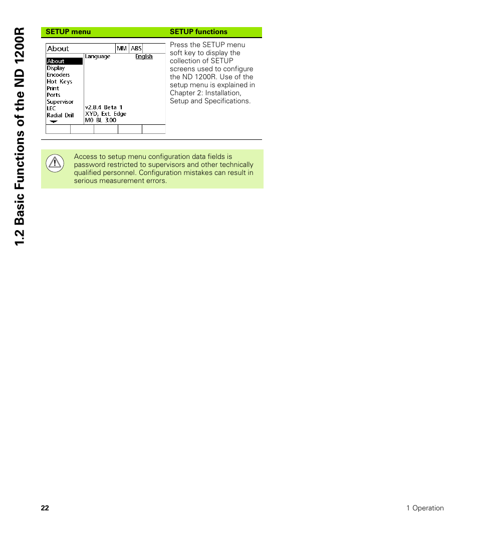 HEIDENHAIN ND 1200R User Manual | Page 22 / 98