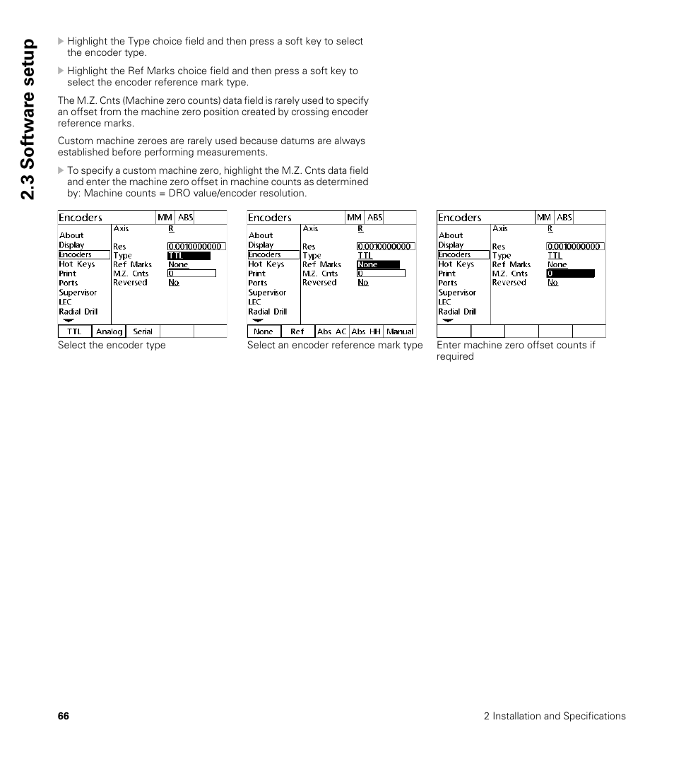 3 sof tw a re set u p | HEIDENHAIN ND 1200R User Manual | Page 66 / 98