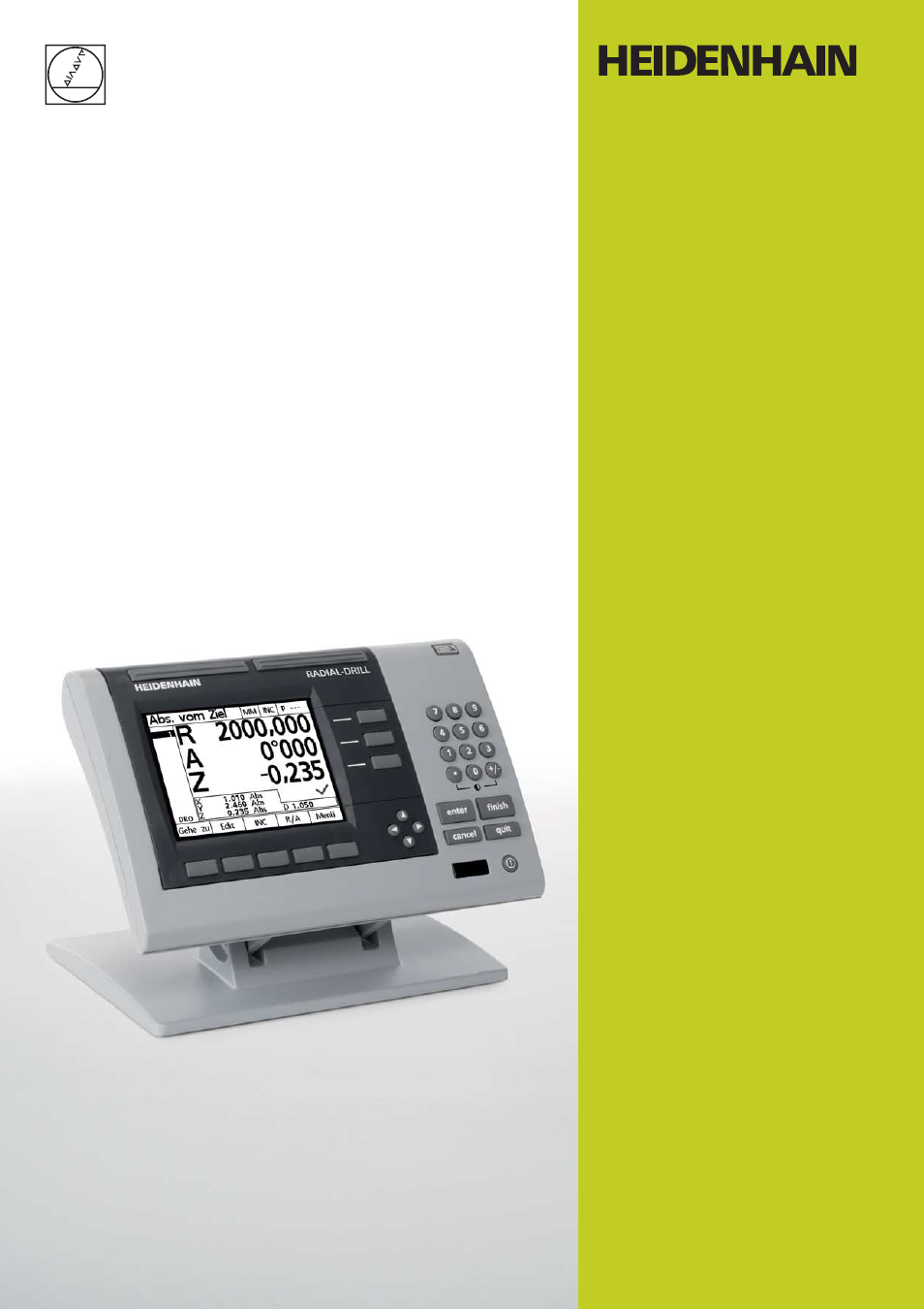 HEIDENHAIN ND 1200R Quick Start User Manual | 11 pages