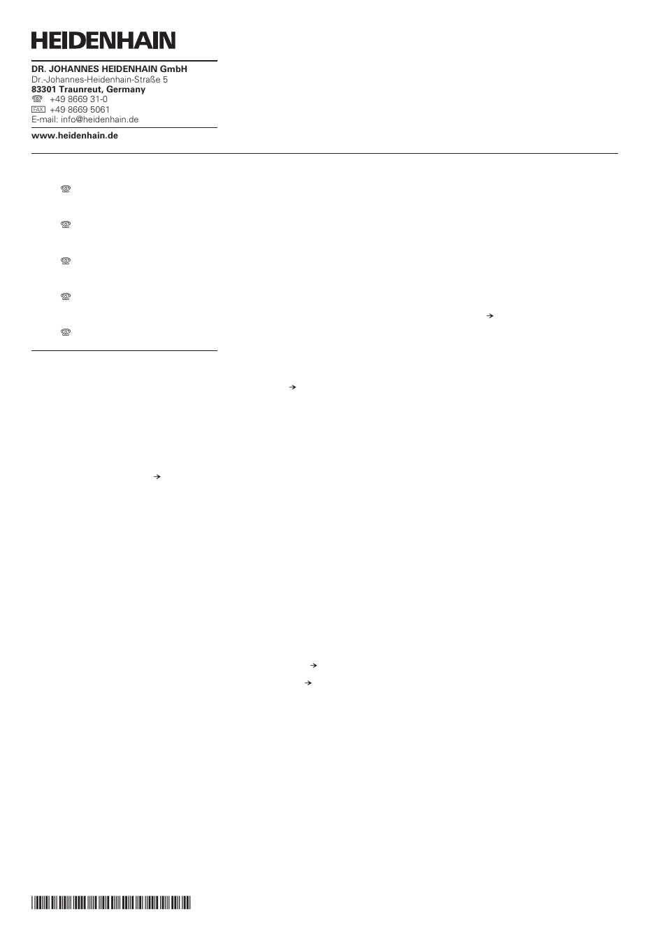 HEIDENHAIN ND 1200R Quick Start User Manual | Page 11 / 11