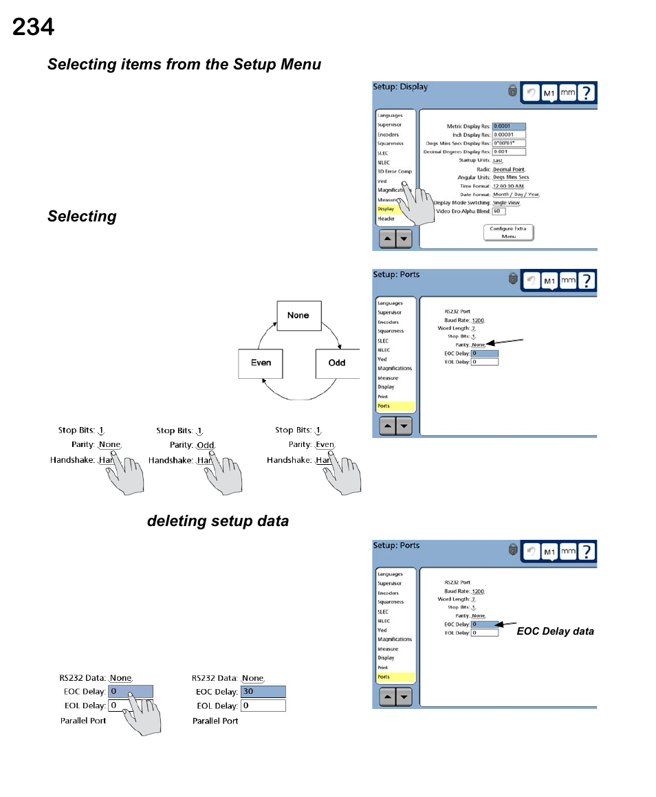 HEIDENHAIN ND 1300 VED and Crosshair Systems User Manual | Page 254 / 331