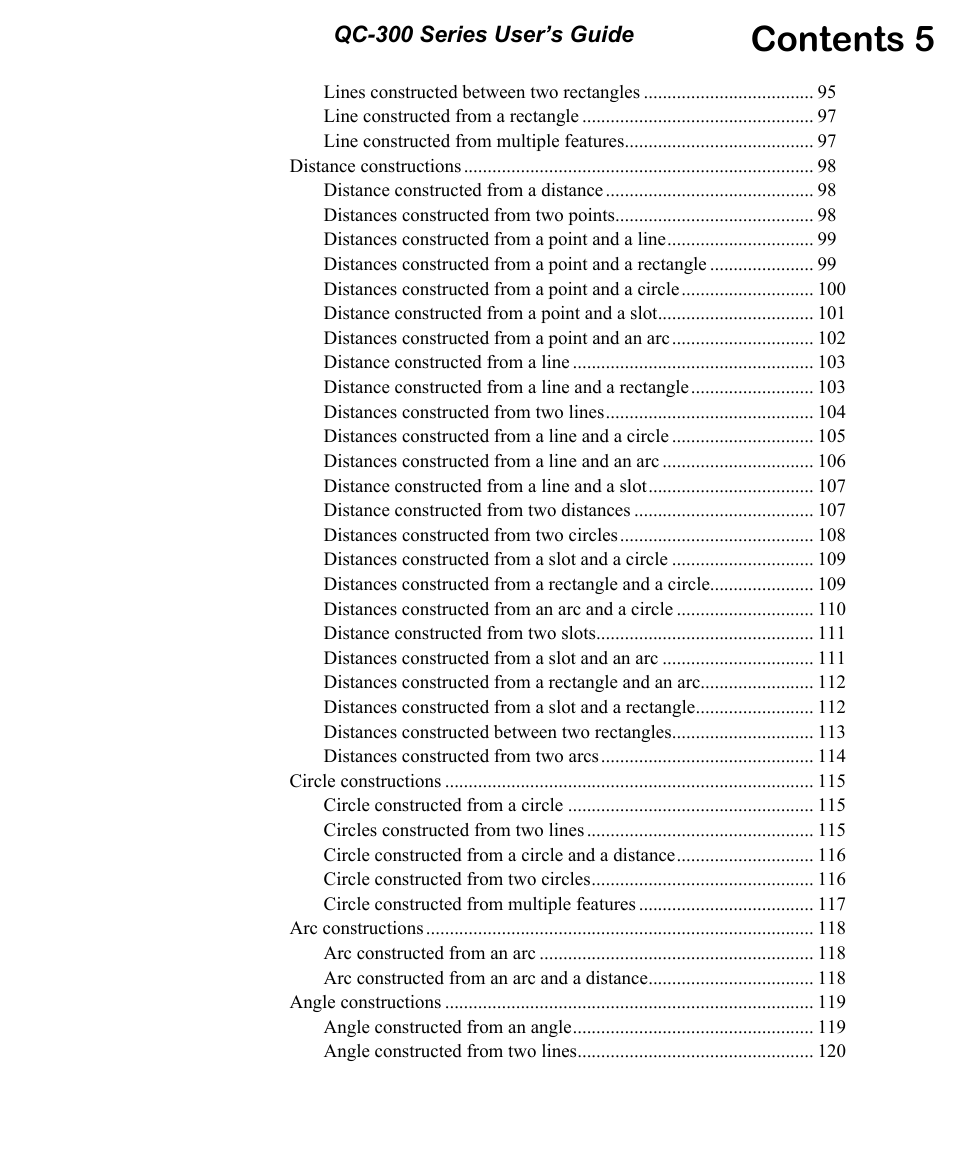 Contents 5, Qc-300 series user’s guide | HEIDENHAIN ND 1300 OED and Crosshair Systems User Manual | Page 11 / 257