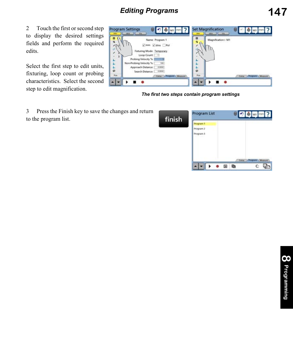 HEIDENHAIN ND 1300 OED and Crosshair Systems User Manual | Page 165 / 257