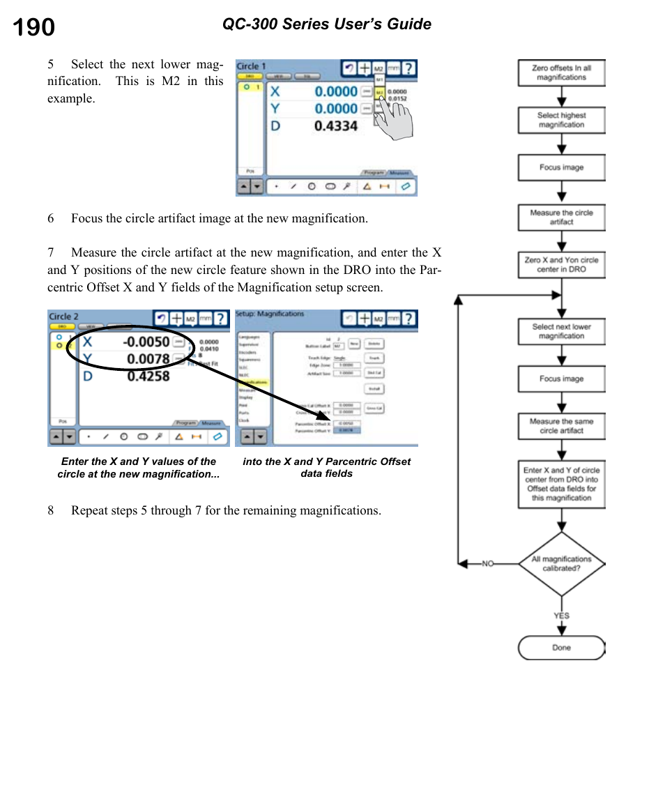 Qc-300 series user’s guide | HEIDENHAIN ND 1300 OED and Crosshair Systems User Manual | Page 208 / 257