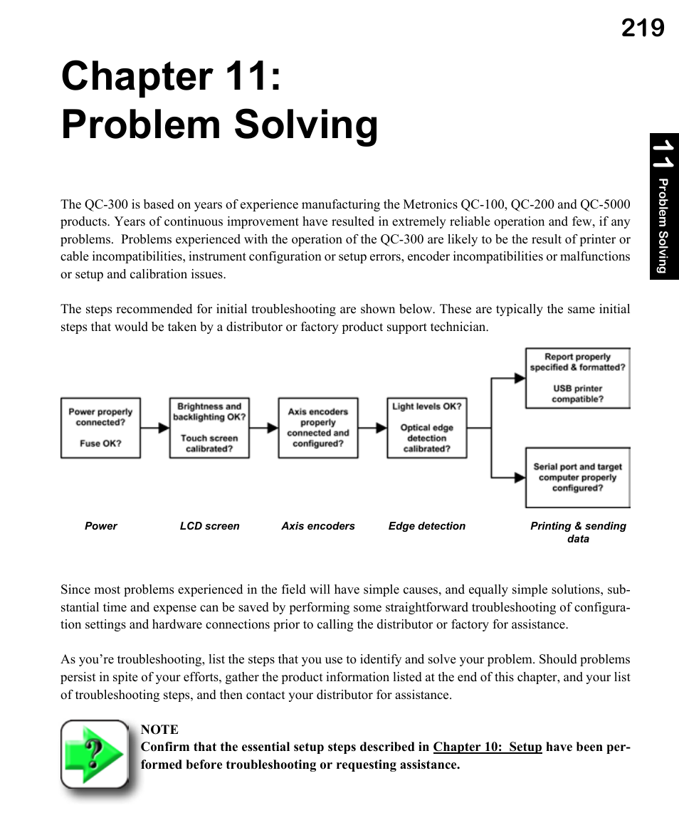 Chapter 11: problem solving | HEIDENHAIN ND 1300 OED and Crosshair Systems User Manual | Page 237 / 257