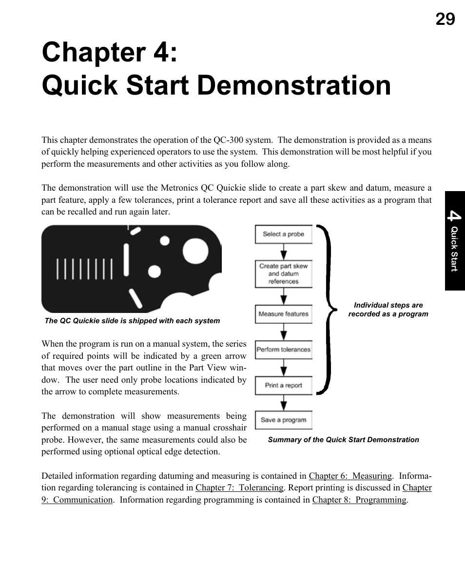 Chapter 4: quick start demonstration | HEIDENHAIN ND 1300 OED and Crosshair Systems User Manual | Page 47 / 257
