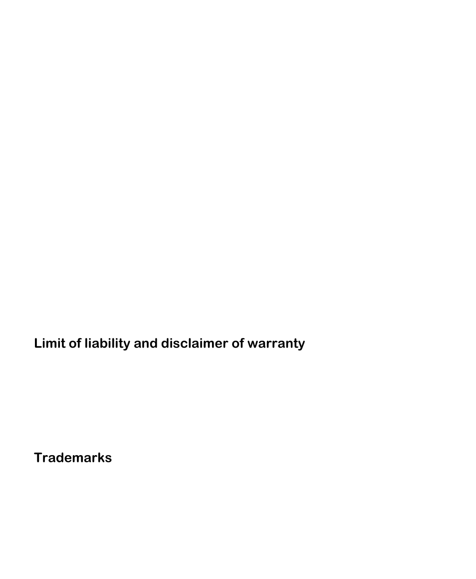 Limit of liability and disclaimer of warranty, Trademarks | HEIDENHAIN ND 1300 CNC Setup User Manual | Page 3 / 54