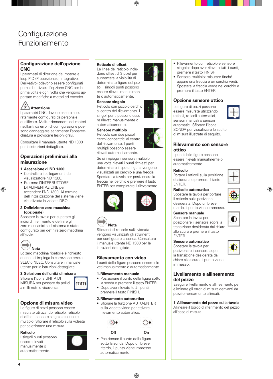 Configurazione funzionamento | HEIDENHAIN ND 1300 Quick Start User Manual | Page 24 / 92