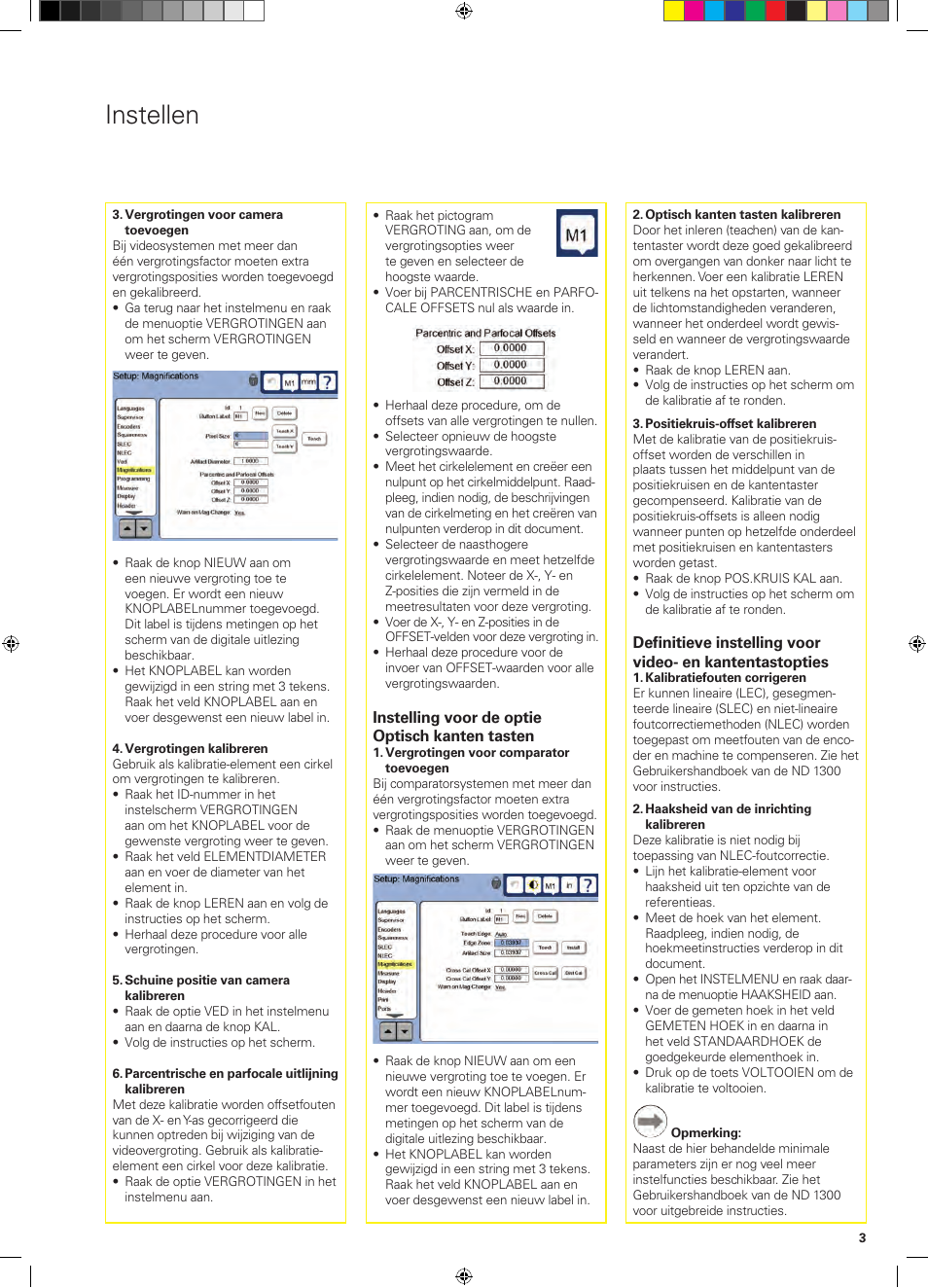 Instellen | HEIDENHAIN ND 1300 Quick Start User Manual | Page 41 / 92
