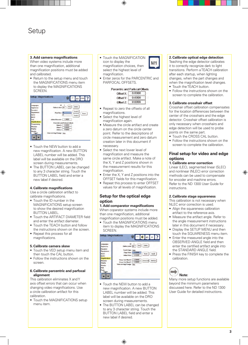 Setup | HEIDENHAIN ND 1300 Quick Start User Manual | Page 5 / 92